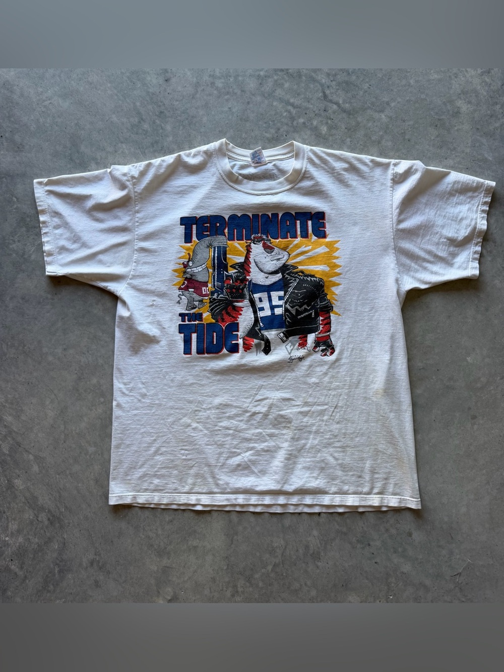 1995 Auburn Tigers Terminate The Tide Double Sided Vintage College Football